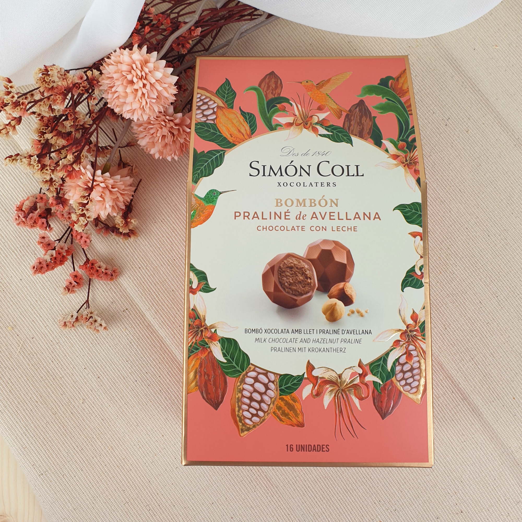 Bombones de Chocolate con Leche y Praliné de Avellana Simon Coll