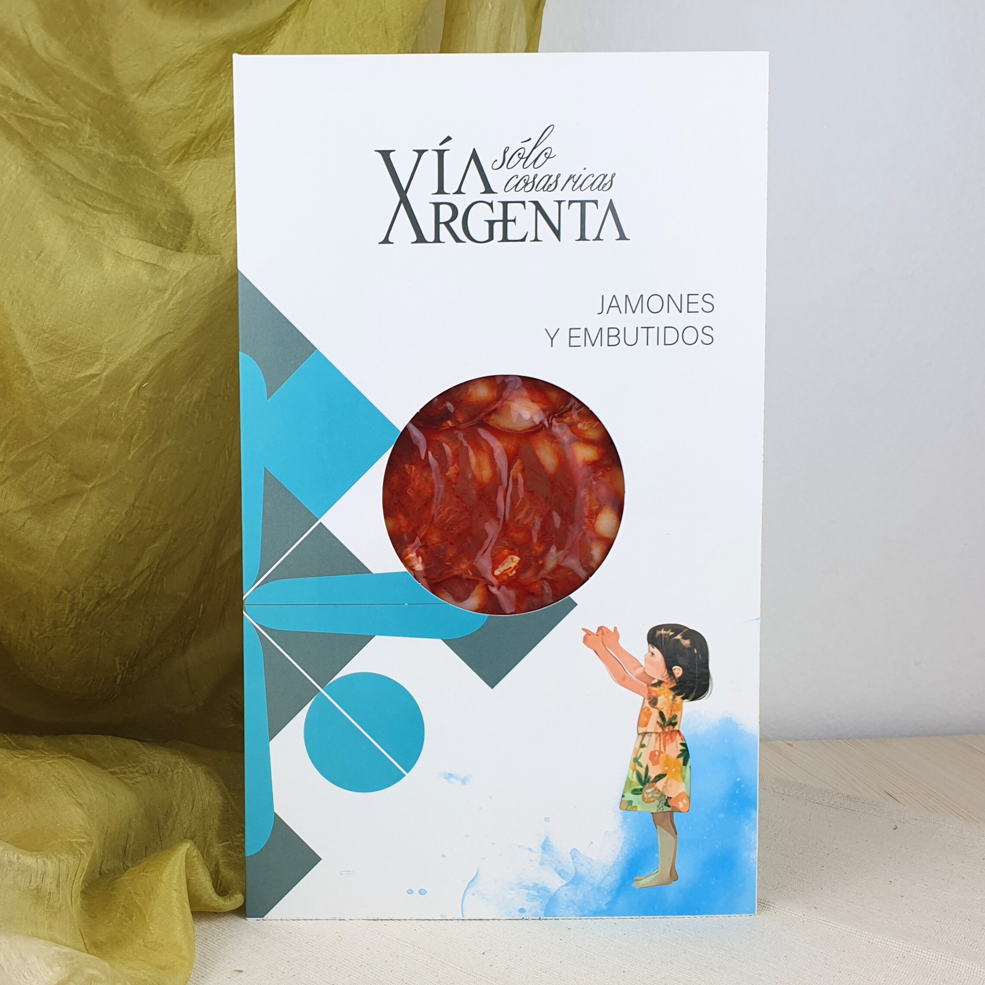 Chorizo Cular de Bellota Loncheado (80g) - Via Argenta