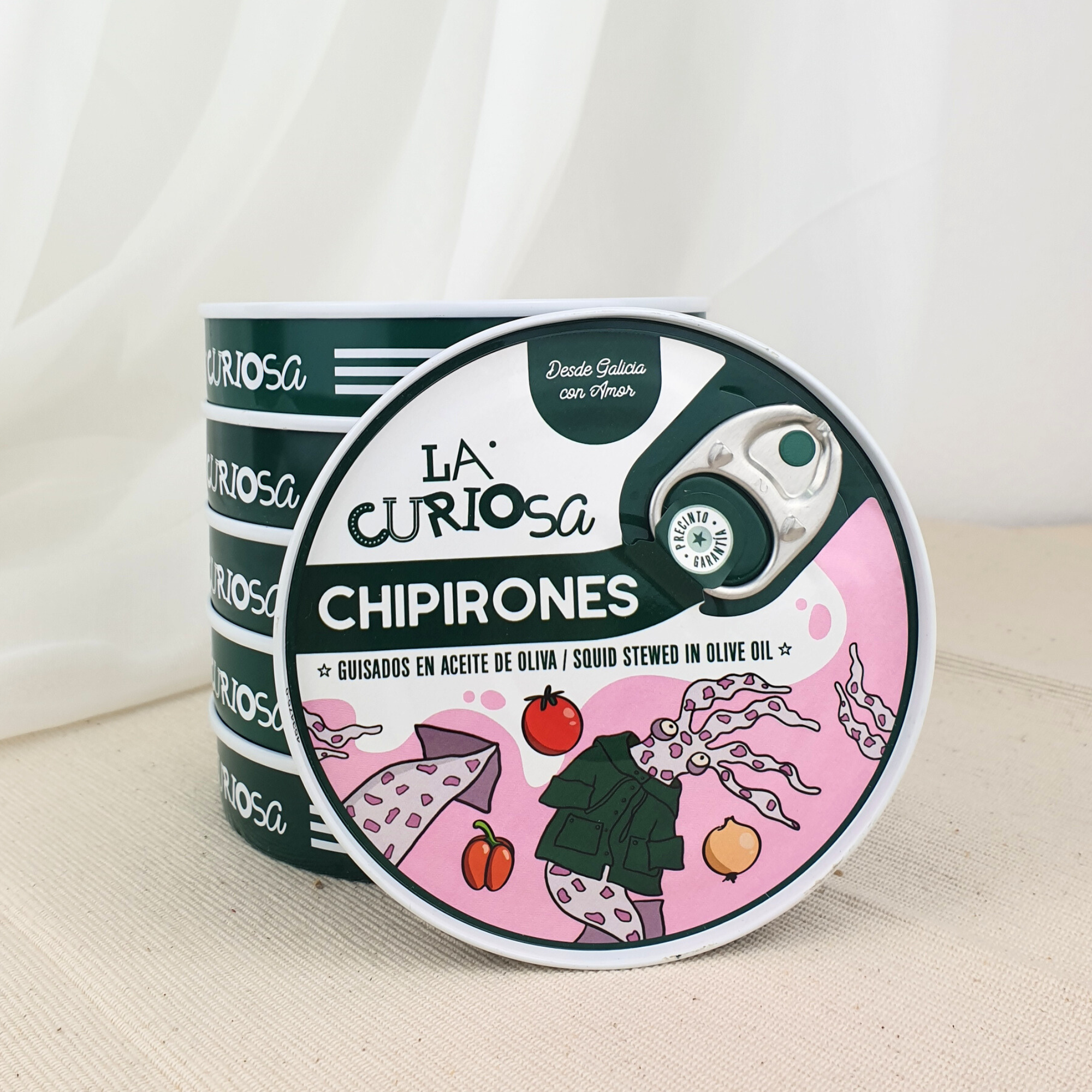 Chipirones guisados en aceite de oliva de La Curiosa