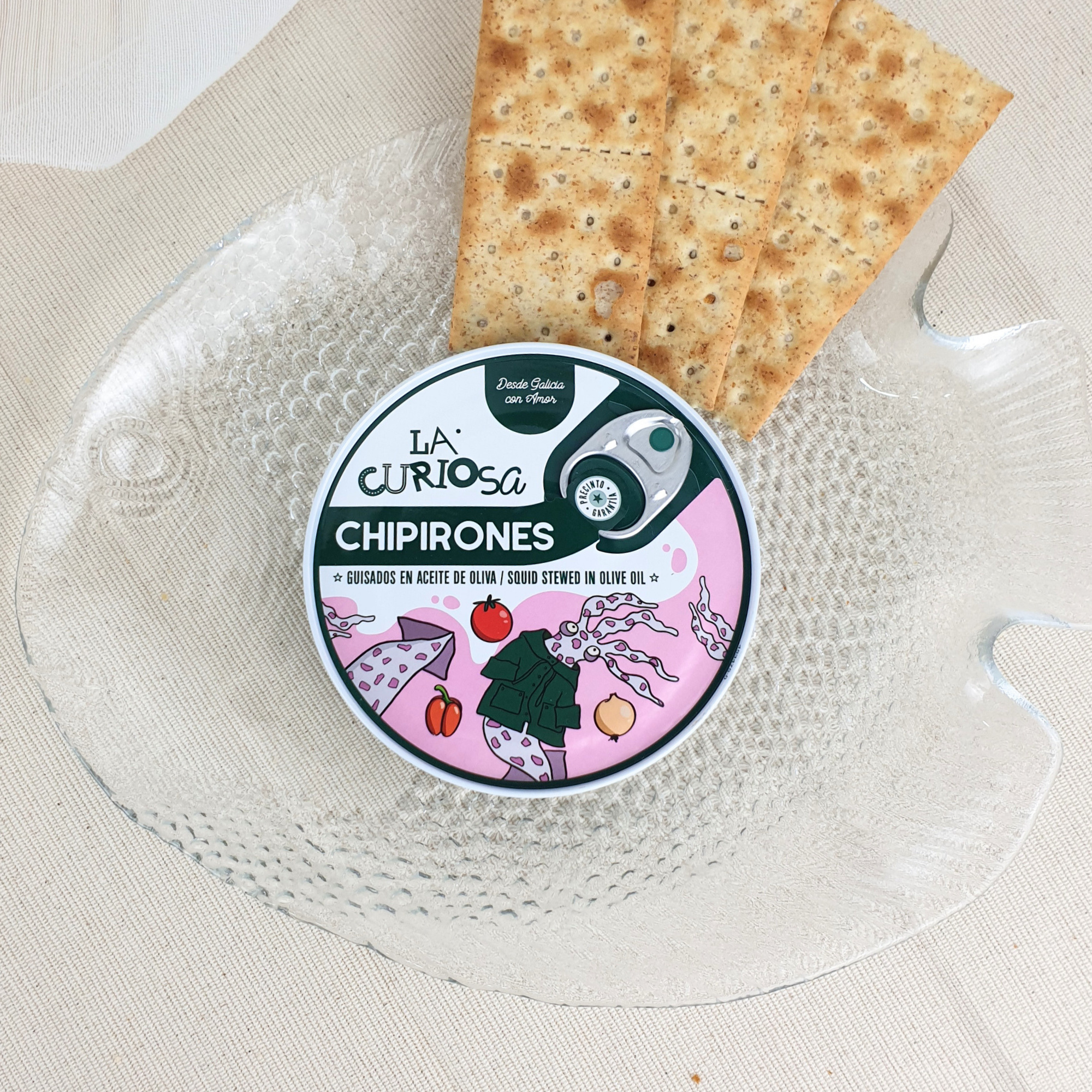 Chipirones guisados en aceite de oliva de La Curiosa