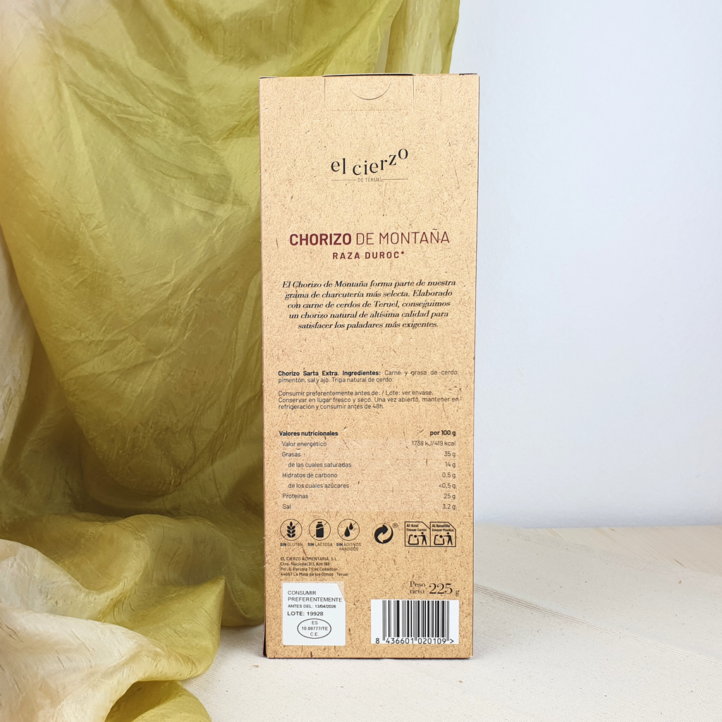 Chorizo de Montaña Duroc (225g)