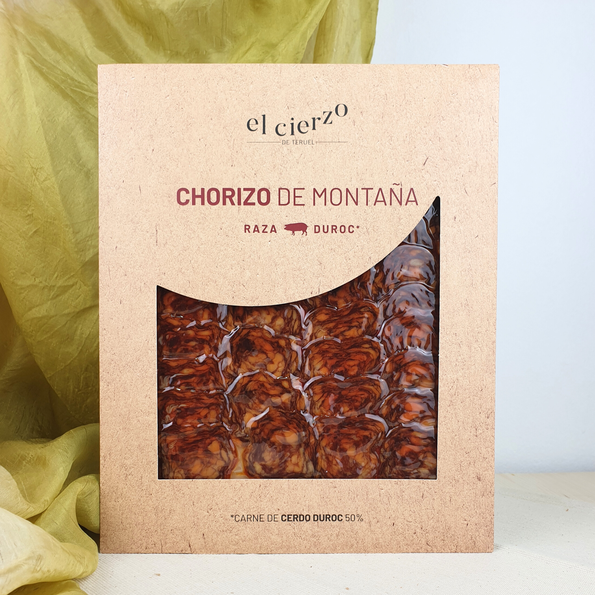 Chorizo de Montaña Duroc lonchado (100g) al vacio