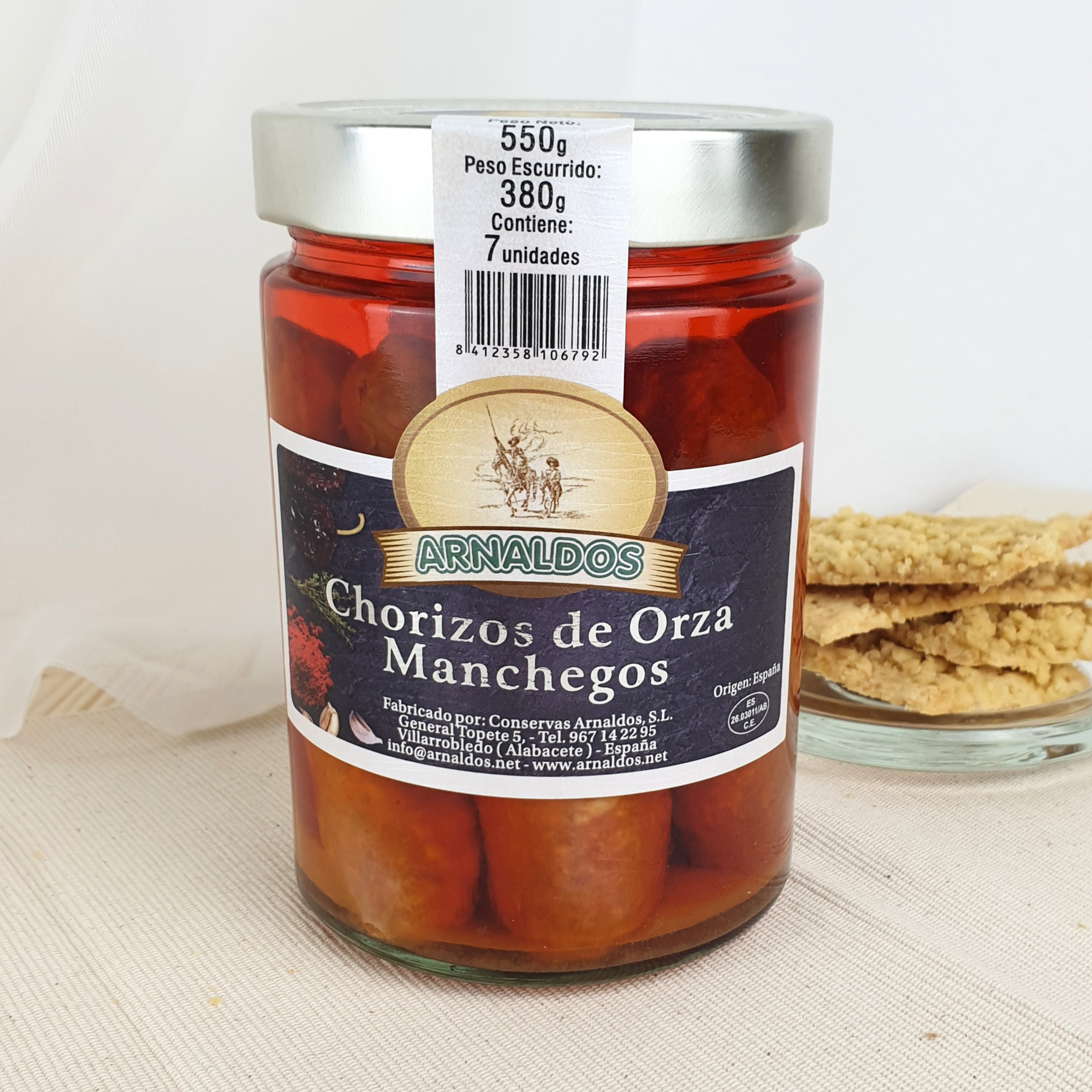 Chorizos de Orza Manchegos de Conservas Arnaldos