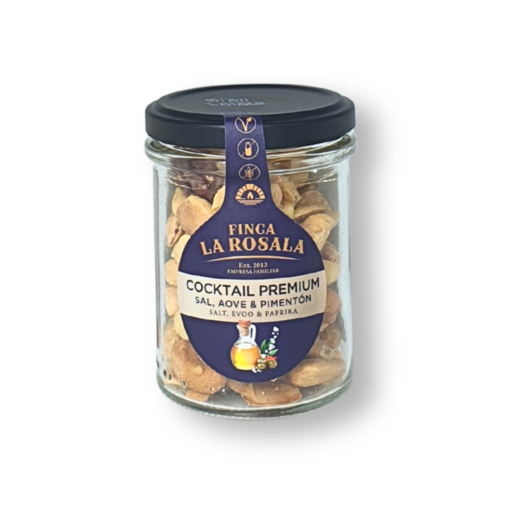 Cocktail Premium con AOVE, Sal y Pimentón de Finca Rosalía