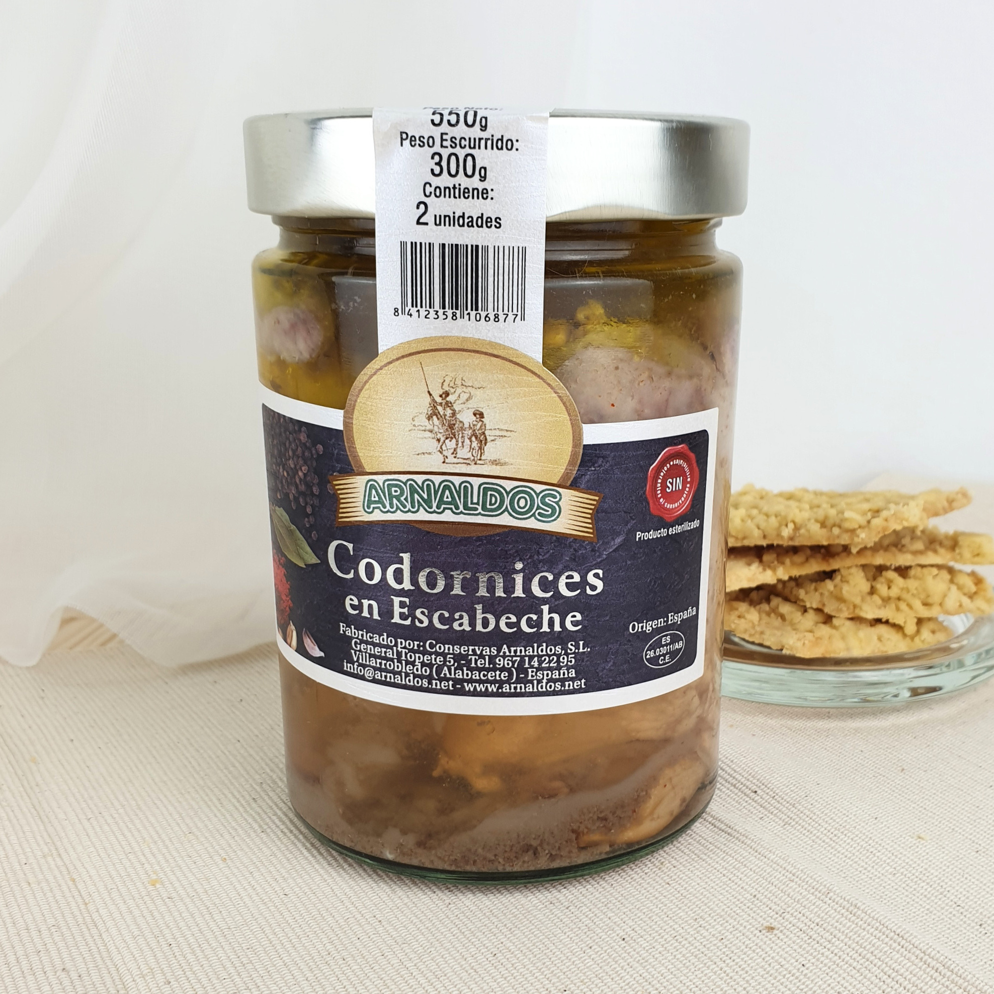 Codornices en Escabeche de Conservas Arnaldos