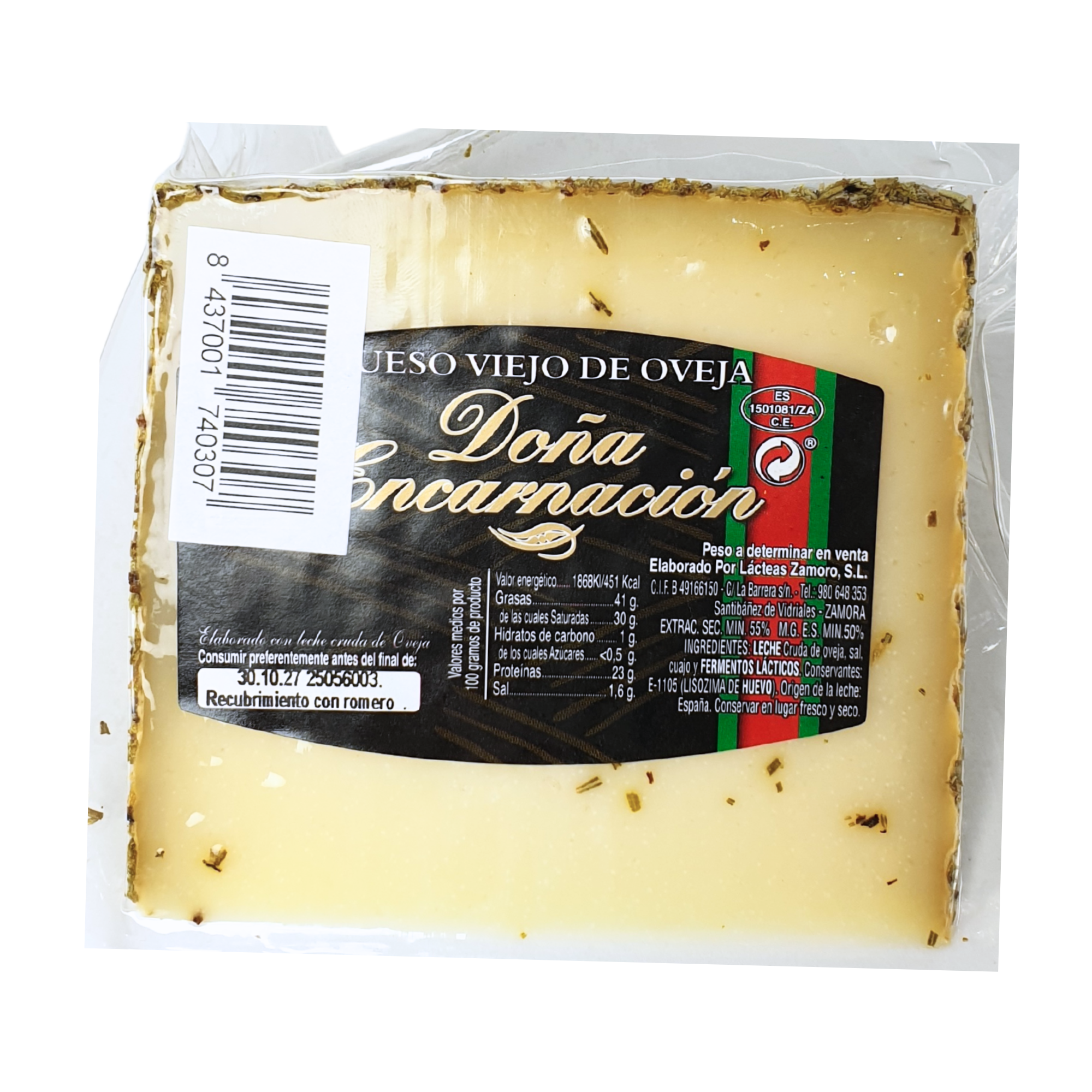 Queso Viejo de Oveja con Romero Doña Encarnación