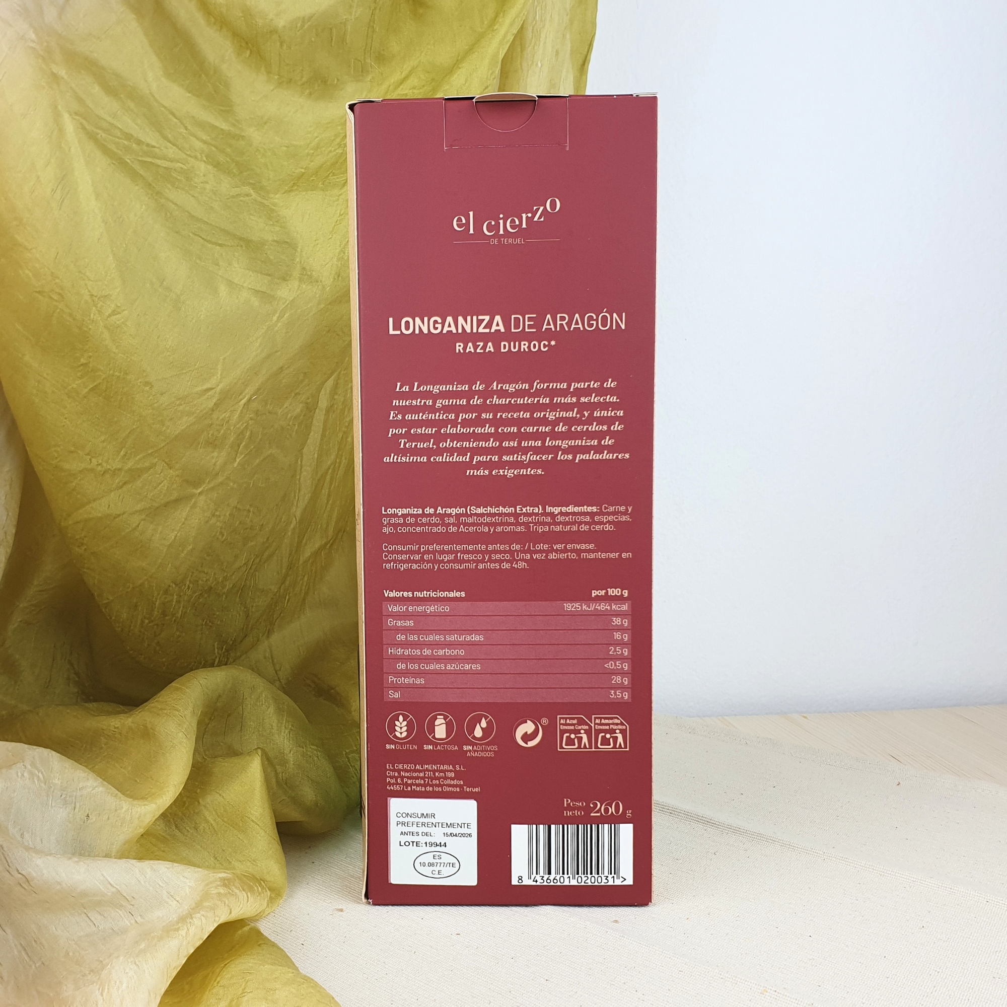 Longaniza De Aragon Duroc (260gr)