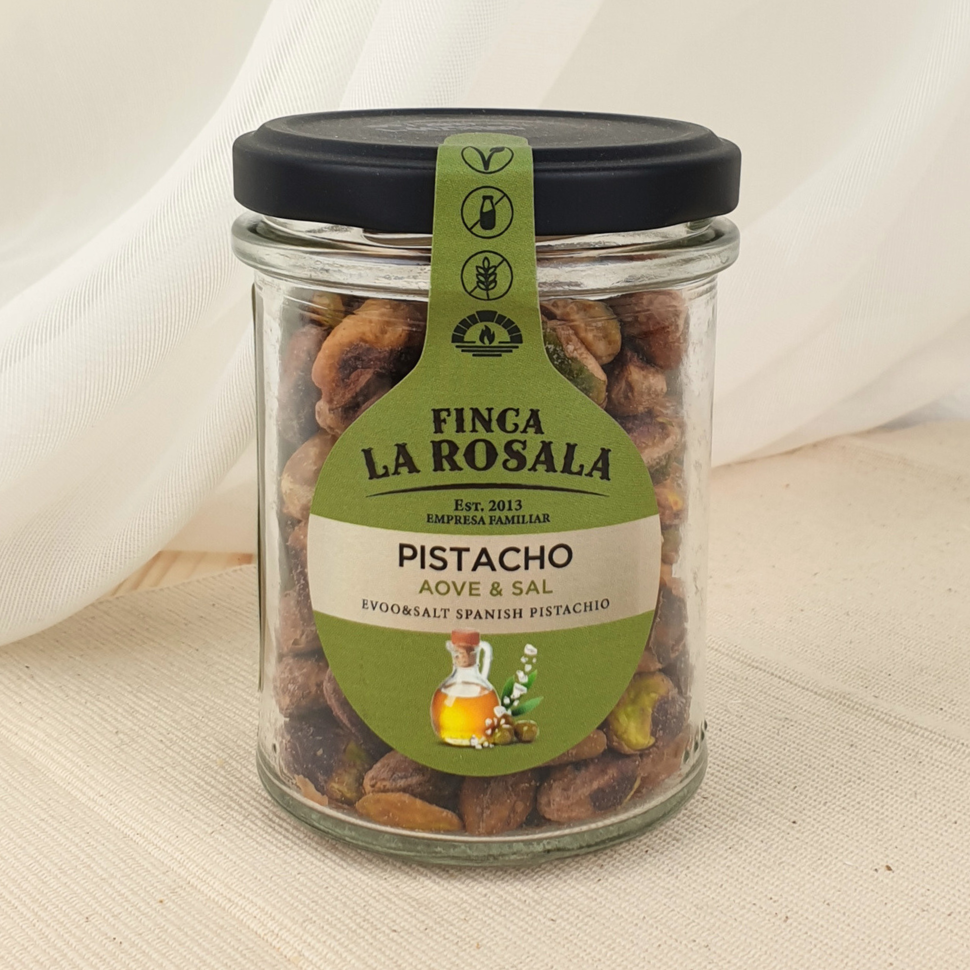 Pistazien mit nativem Olivenöl extra und Salz von Finca Rosalía