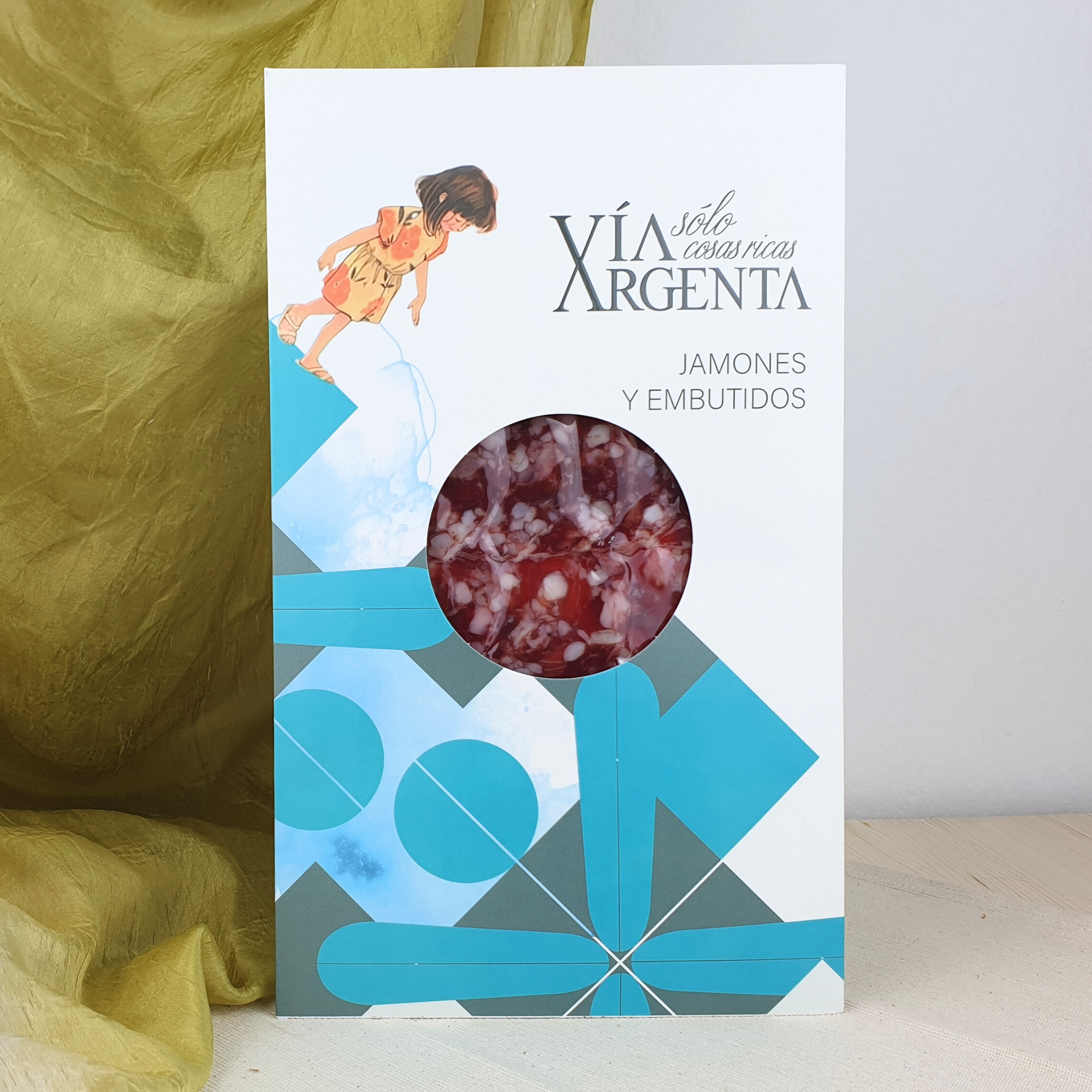 Salchichón Cular de Bellota Loncheado (80g) - Via Argenta