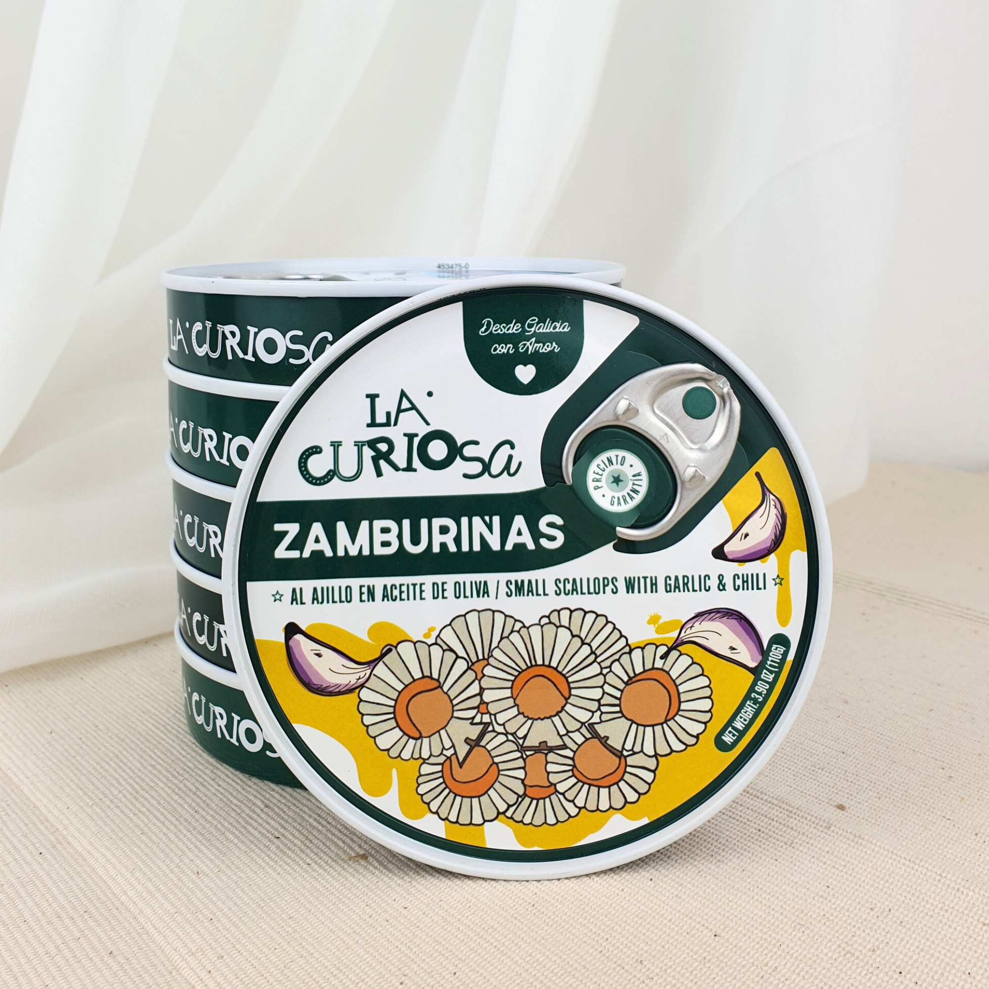 Zamburiñas al ajillo de La Curiosa