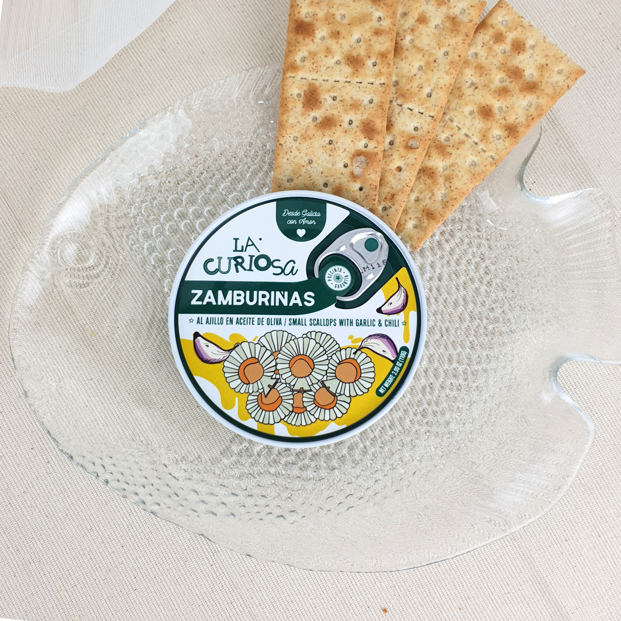 Zamburiñas al ajillo de La Curiosa